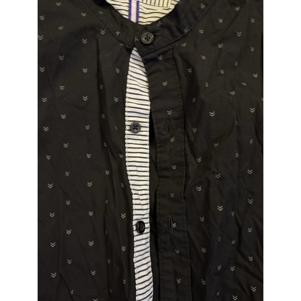 English Laundry Button Short Sleeve Shirt - XXL - Black - Picture 4 of 5